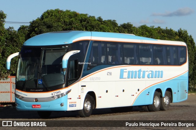 Emtram 4790 na cidade de Vitória da Conquista, Bahia, Brasil, por Paulo Henrique Pereira Borges. Número da foto: #13039797.