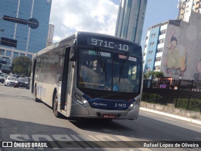 Sambaíba Transportes Urbanos 2 1413 na cidade de São Paulo, São Paulo, Brasil, por Rafael Lopes de Oliveira. Número da foto: #13038204.