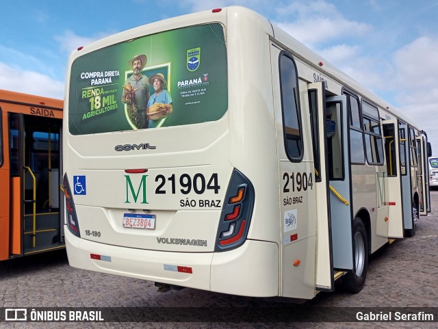 Auto Viação São Braz 21904 na cidade de Curitiba, Paraná, Brasil, por Gabriel Serafim. Número da foto: #13037897.