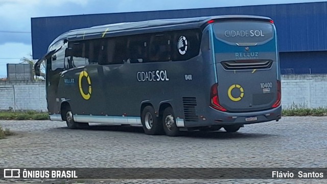 Viação Cidade Sol 10400 na cidade de Cruz das Almas, Bahia, Brasil, por Flávio  Santos. Número da foto: #13038151.