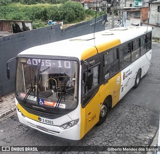 Transunião Transportes 3 6203 na cidade de São Paulo, São Paulo, Brasil, por Gilberto Mendes dos Santos. Número da foto: #13040545.