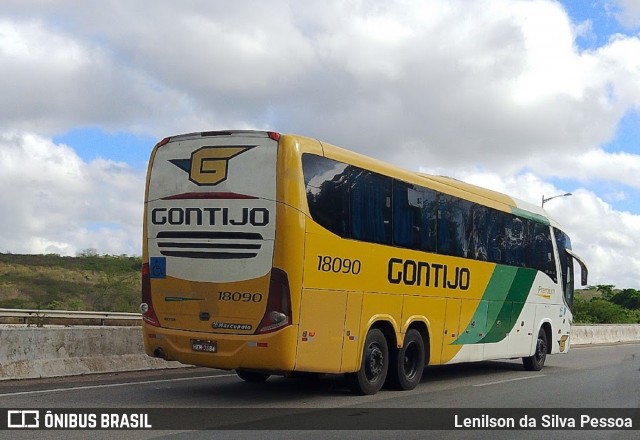 Empresa Gontijo de Transportes 18090 na cidade de Caruaru, Pernambuco, Brasil, por Lenilson da Silva Pessoa. Número da foto: #13042197.