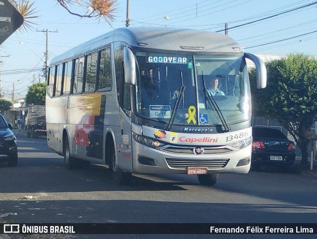Transportes Capellini 13486 na cidade de Santa Bárbara d`Oeste, São Paulo, Brasil, por Fernando Félix Ferreira Lima. Número da foto: #13041005.