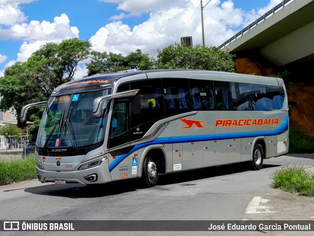 Viação Piracicabana 7234 na cidade de Campinas, São Paulo, Brasil, por José Eduardo Garcia Pontual. Número da foto: #13040823.