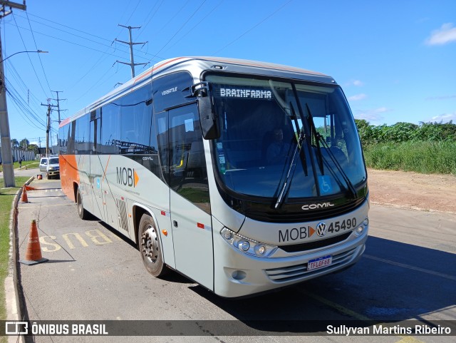 MOBI Transporte 45490 na cidade de Anápolis, Goiás, Brasil, por Sullyvan Martins Ribeiro. Número da foto: #13041607.