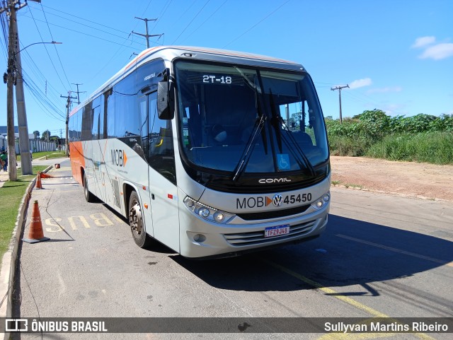MOBI Transporte 45450 na cidade de Anápolis, Goiás, Brasil, por Sullyvan Martins Ribeiro. Número da foto: #13042020.
