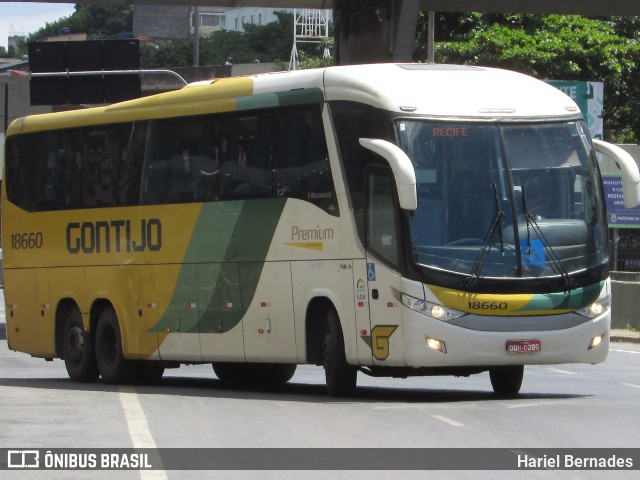 Empresa Gontijo de Transportes 18660 na cidade de Belo Horizonte, Minas Gerais, Brasil, por Hariel Bernades. Número da foto: #13043282.