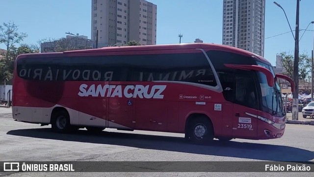 Viação Santa Cruz 23519 na cidade de Pouso Alegre, Minas Gerais, Brasil, por Fábio Paixão. Número da foto: #13042708.