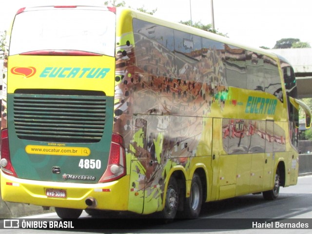 Eucatur - Empresa União Cascavel de Transportes e Turismo 4850 na cidade de Belo Horizonte, Minas Gerais, Brasil, por Hariel Bernades. Número da foto: #13043292.