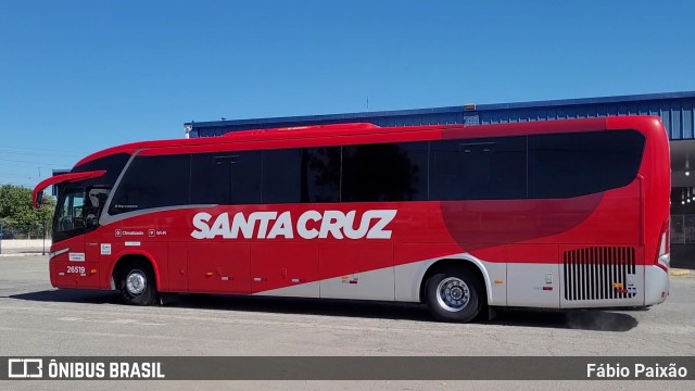 Viação Santa Cruz 26519 na cidade de Pouso Alegre, Minas Gerais, Brasil, por Fábio Paixão. Número da foto: #13042716.