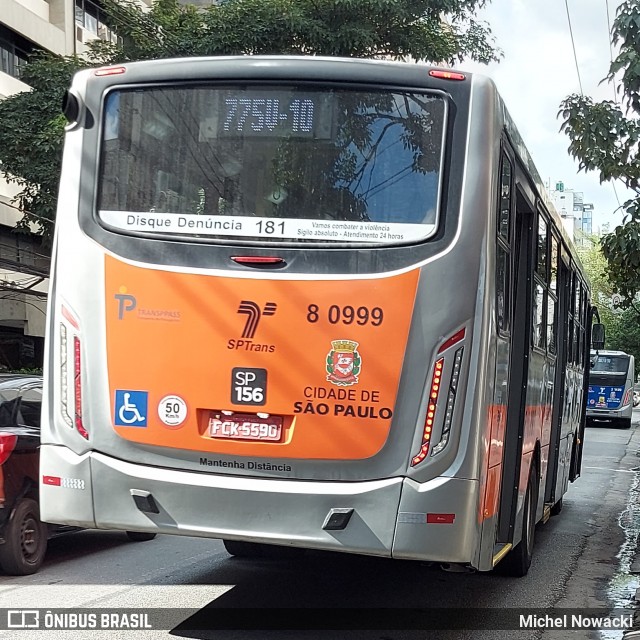 TRANSPPASS - Transporte de Passageiros 8 0999 na cidade de São Paulo, São Paulo, Brasil, por Michel Nowacki. Número da foto: #13042966.