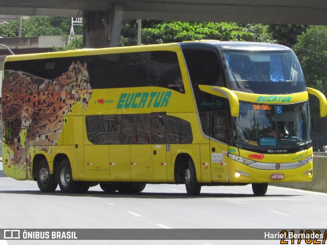 Eucatur - Empresa União Cascavel de Transportes e Turismo 4850 na cidade de Belo Horizonte, Minas Gerais, Brasil, por Hariel Bernades. Número da foto: #13043290.