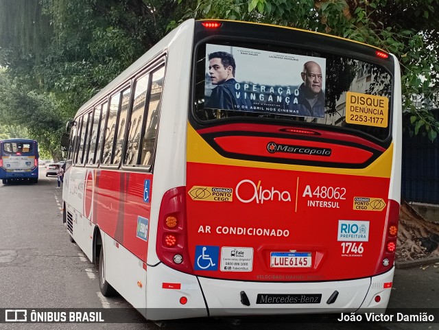 Auto Viação Alpha A48062 na cidade de Rio de Janeiro, Rio de Janeiro, Brasil, por João Victor Damião. Número da foto: #13040850.