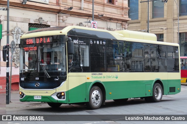 Trolebuses Chile 320 na cidade de Valparaíso, Valparaíso, Valparaíso, Chile, por Leandro Machado de Castro. Número da foto: #13041932.