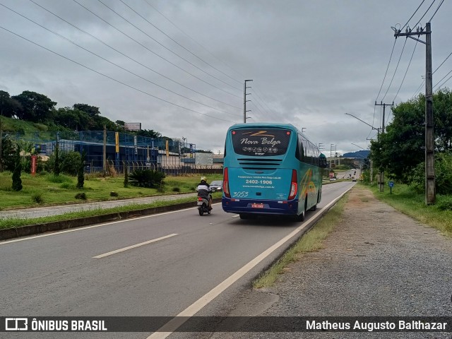 Nova Belga Transportadora Turística 3053 na cidade de Bragança Paulista, São Paulo, Brasil, por Matheus Augusto Balthazar. Número da foto: #13041715.