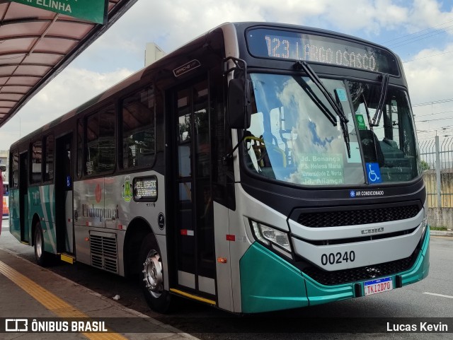 Auto Viação Urubupungá 00240 na cidade de Osasco, São Paulo, Brasil, por Lucas Kevin. Número da foto: #13042768.