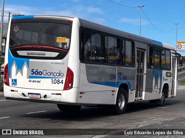 Icaraí Auto Transportes 1.084 na cidade de São Gonçalo, Rio de Janeiro, Brasil, por Luiz Eduardo Lopes da Silva. Número da foto: #13043042.
