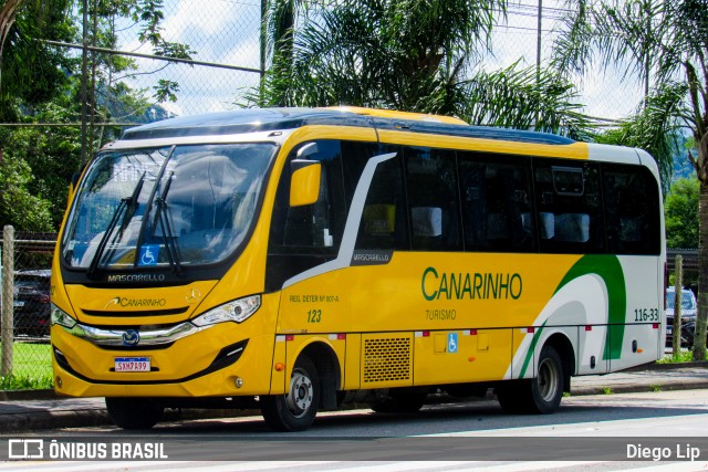 Viação Canarinho 123 na cidade de Jaraguá do Sul, Santa Catarina, Brasil, por Diego Lip. Número da foto: #13043096.