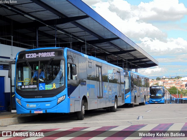 BRT Sorocaba Concessionária de Serviços Públicos SPE S/A 3407 na cidade de Sorocaba, São Paulo, Brasil, por Weslley Kelvin Batista. Número da foto: #13041405.
