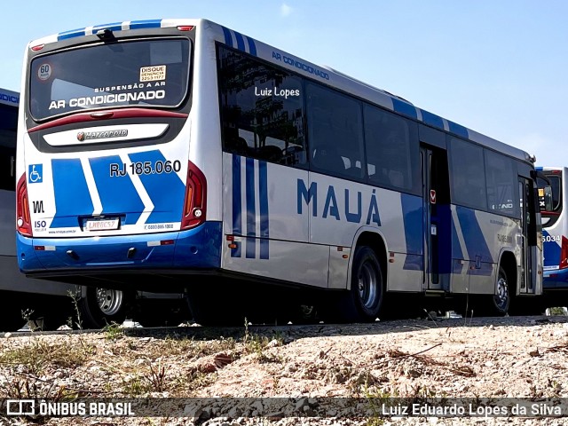 Viação Mauá RJ 185.060 na cidade de Niterói, Rio de Janeiro, Brasil, por Luiz Eduardo Lopes da Silva. Número da foto: #13043021.