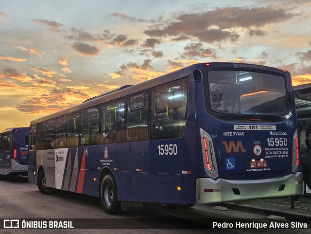 Viação Miracatiba 15.950 na cidade de São Paulo, São Paulo, Brasil, por Pedro Henrique Alves Silva. Número da foto: #13040896.
