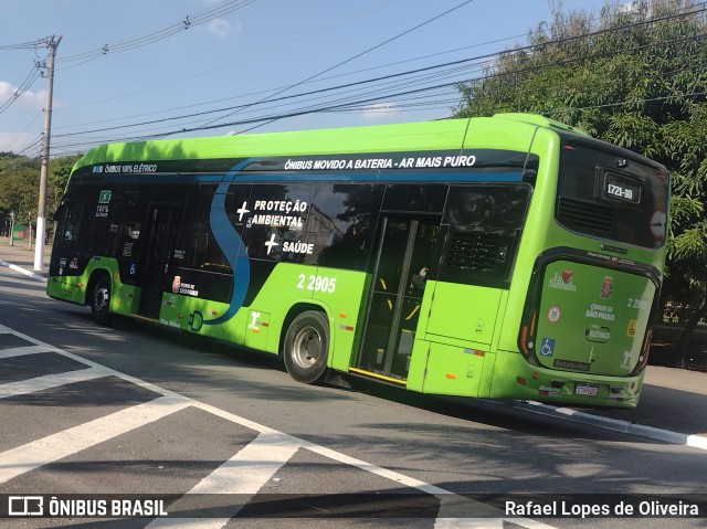 Sambaíba Transportes Urbanos 2 2905 na cidade de São Paulo, São Paulo, Brasil, por Rafael Lopes de Oliveira. Número da foto: #13044322.