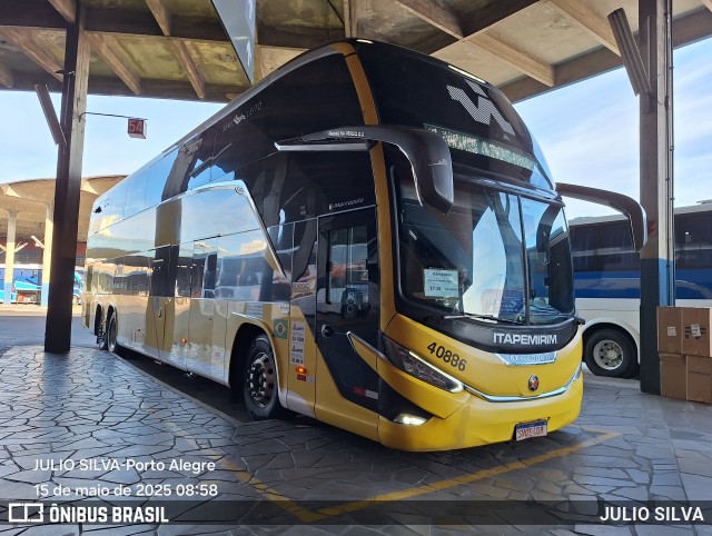 Viação Nova Itapemirim 40886 na cidade de Porto Alegre, Rio Grande do Sul, Brasil, por JULIO SILVA. Número da foto: #13044651.