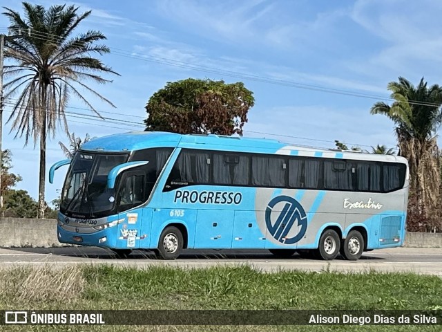 Auto Viação Progresso 6105 na cidade de São José de Mipibu, Rio Grande do Norte, Brasil, por Alison Diego Dias da Silva. Número da foto: #13044495.
