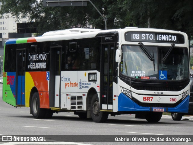 BR7 Mobilidade 2503 na cidade de São Bernardo do Campo, São Paulo, Brasil, por Gabriel Oliveira Caldas da Nobrega. Número da foto: #13043541.