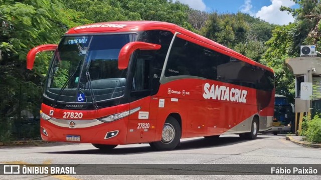 Viação Santa Cruz 27820 na cidade de São Paulo, São Paulo, Brasil, por Fábio Paixão. Número da foto: #13044530.