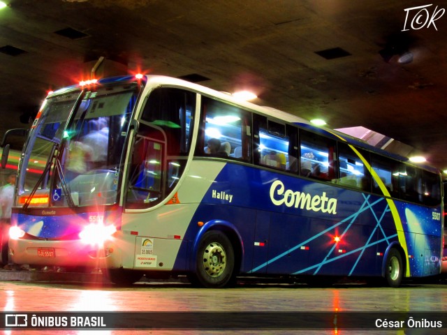 Viação Cometa 5507 na cidade de Belo Horizonte, Minas Gerais, Brasil, por César Ônibus. Número da foto: #13046319.