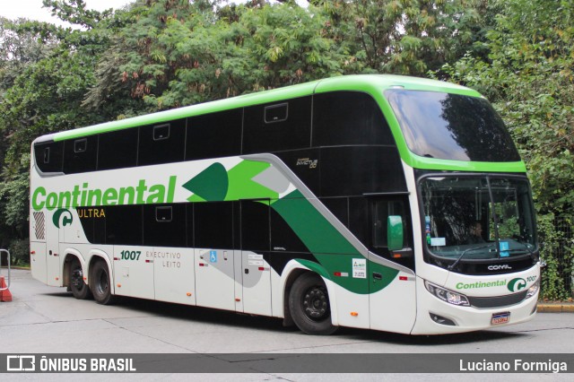 Viação Continental de Transportes 1007 na cidade de São Paulo, São Paulo, Brasil, por Luciano Formiga. Número da foto: #13045510.