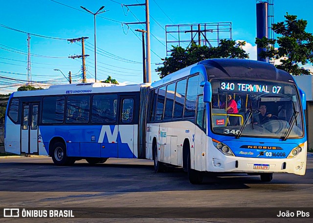 Viação São Pedro 0316008 na cidade de Manaus, Amazonas, Brasil, por João Pbs. Número da foto: #13046708.