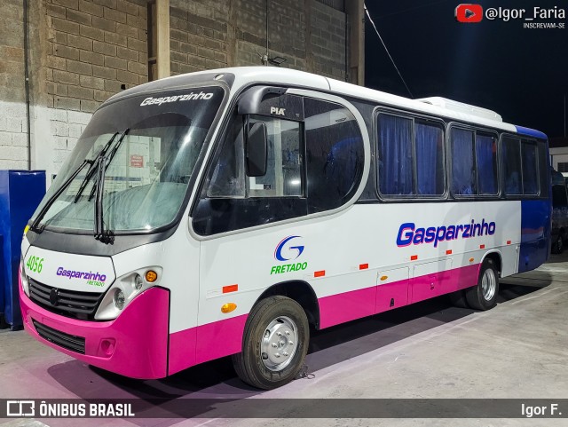 Gasparzinho Turismo 4056 na cidade de Várzea Paulista, São Paulo, Brasil, por Igor F.. Número da foto: #13044005.