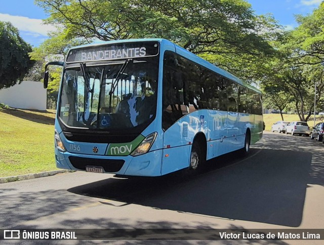 TCGL - Transportes Coletivos Grande Londrina 1156 na cidade de Londrina, Paraná, Brasil, por Victor Lucas de Matos Lima. Número da foto: #13044028.