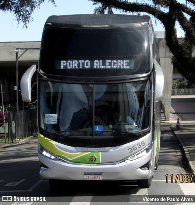 Brasil Sul Linhas Rodoviárias 3638 na cidade de Curitiba, Paraná, Brasil, por Vicente de Paulo Alves. Número da foto: #13044075.