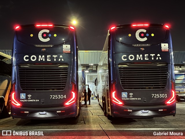 Viação Cometa 725304 na cidade de São Paulo, São Paulo, Brasil, por Gabriel Moura. Número da foto: #13046709.