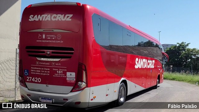Viação Santa Cruz 27420 na cidade de Campinas, São Paulo, Brasil, por Fábio Paixão. Número da foto: #13044516.