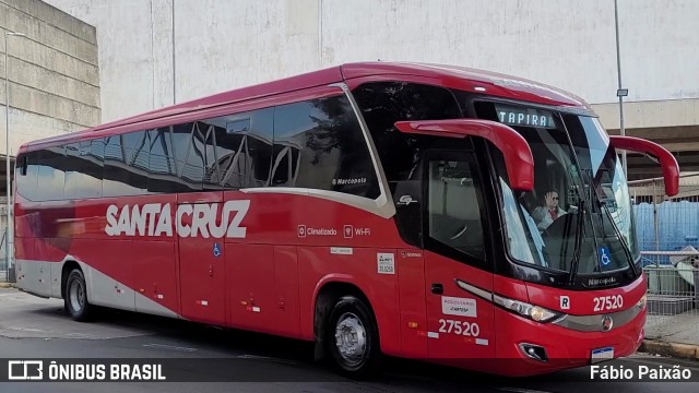 Viação Santa Cruz 27520 na cidade de Campinas, São Paulo, Brasil, por Fábio Paixão. Número da foto: #13044520.