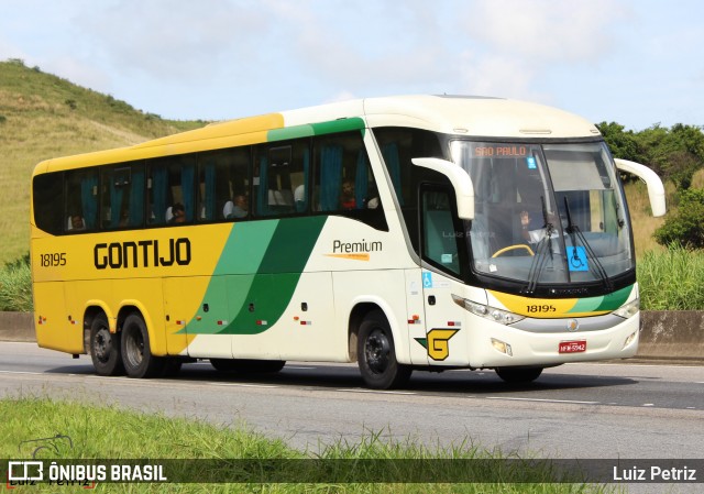 Empresa Gontijo de Transportes 18195 na cidade de Barra Mansa, Rio de Janeiro, Brasil, por Luiz Petriz. Número da foto: #13043655.