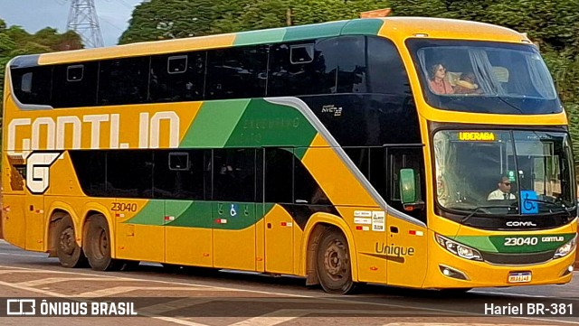 Empresa Gontijo de Transportes 23040 na cidade de Betim, Minas Gerais, Brasil, por Hariel BR-381. Número da foto: #13049132.
