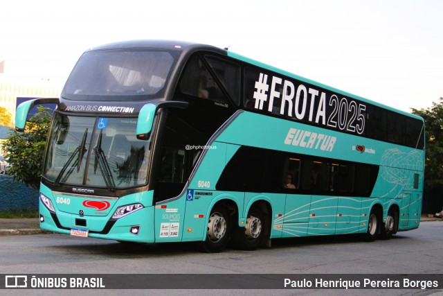 Eucatur - Empresa União Cascavel de Transportes e Turismo 6040 na cidade de São Paulo, São Paulo, Brasil, por Paulo Henrique Pereira Borges. Número da foto: #13048409.