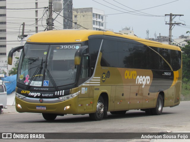 Ouro Negro Transportes e Turismo 3900 na cidade de Niterói, Rio de Janeiro, Brasil, por Anderson Sousa Feijó. Número da foto: #13049290.
