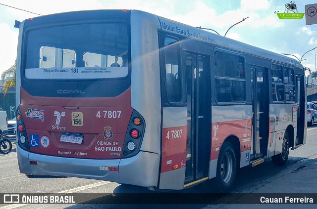 Pêssego Transportes 4 7807 na cidade de São Paulo, São Paulo, Brasil, por Cauan Ferreira. Número da foto: #13049308.