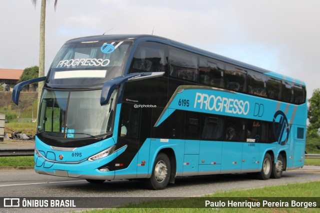 Auto Viação Progresso 6195 na cidade de Barra do Piraí, Rio de Janeiro, Brasil, por Paulo Henrique Pereira Borges. Número da foto: #13048495.