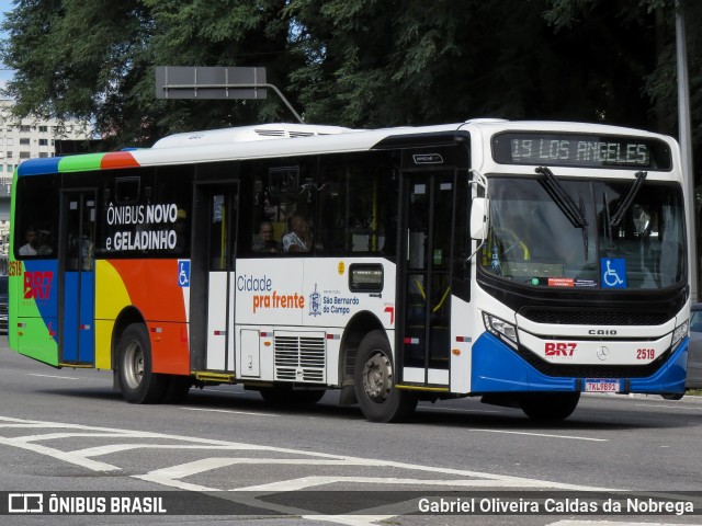 BR7 Mobilidade 2519 na cidade de São Bernardo do Campo, São Paulo, Brasil, por Gabriel Oliveira Caldas da Nobrega. Número da foto: #13048309.