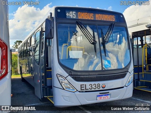 Auto Viação São José dos Pinhais EL338 na cidade de Curitiba, Paraná, Brasil, por Lucas Weber Calizario. Número da foto: #13048972.