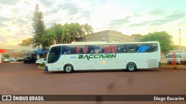 Baccarin Turismo 4002 na cidade de Foz do Iguaçu, Paraná, Brasil, por Diego Bacarim. Número da foto: #13048524.