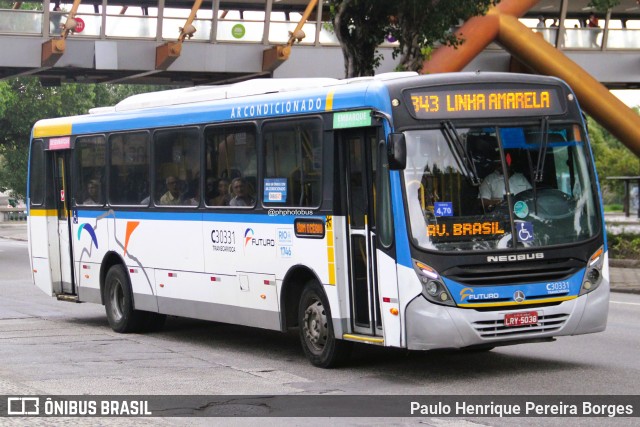 Transportes Futuro C30331 na cidade de Rio de Janeiro, Rio de Janeiro, Brasil, por Paulo Henrique Pereira Borges. Número da foto: #13048413.