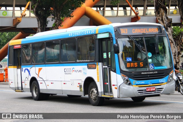 Transportes Futuro C30335 na cidade de Rio de Janeiro, Rio de Janeiro, Brasil, por Paulo Henrique Pereira Borges. Número da foto: #13048418.